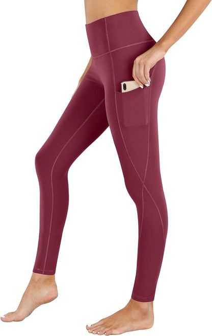 High Waist Yoga Pants Women with Pockets Workout Leggings