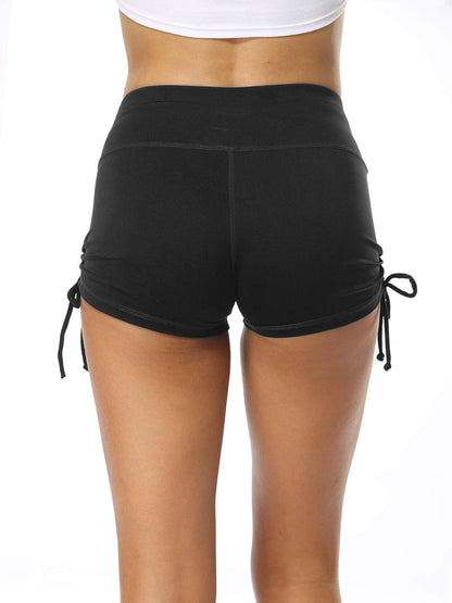 Athletic Booty Shorts for Women 3 Pack High Waisted Workout Pro,1021,Black,Blue,Wine Red,Medium