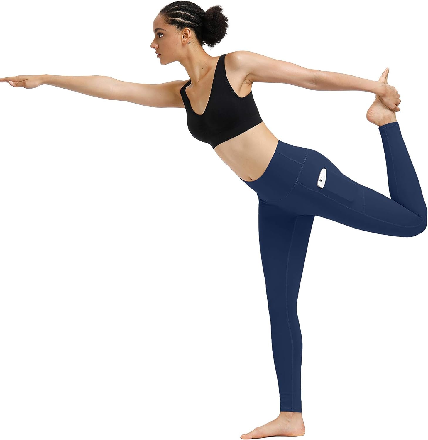 2 Pack High Waist Yoga Pants with Pockets Workout Leggings Women