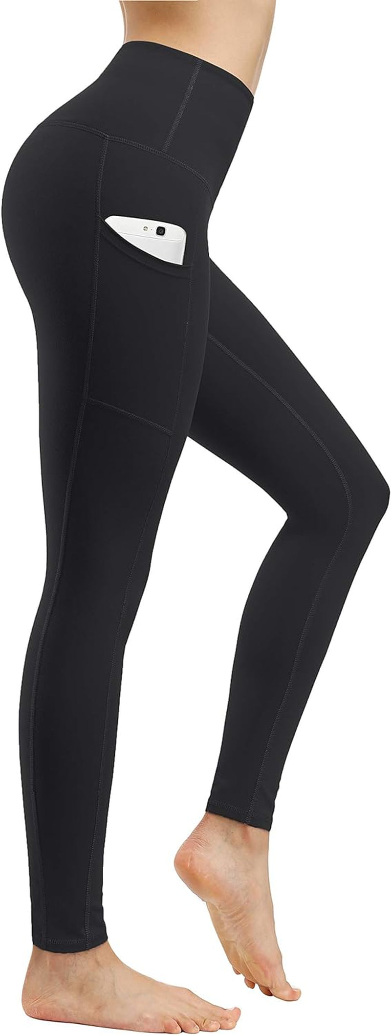 2 Pack High Waist Yoga Pants with Pockets Workout Leggings Women